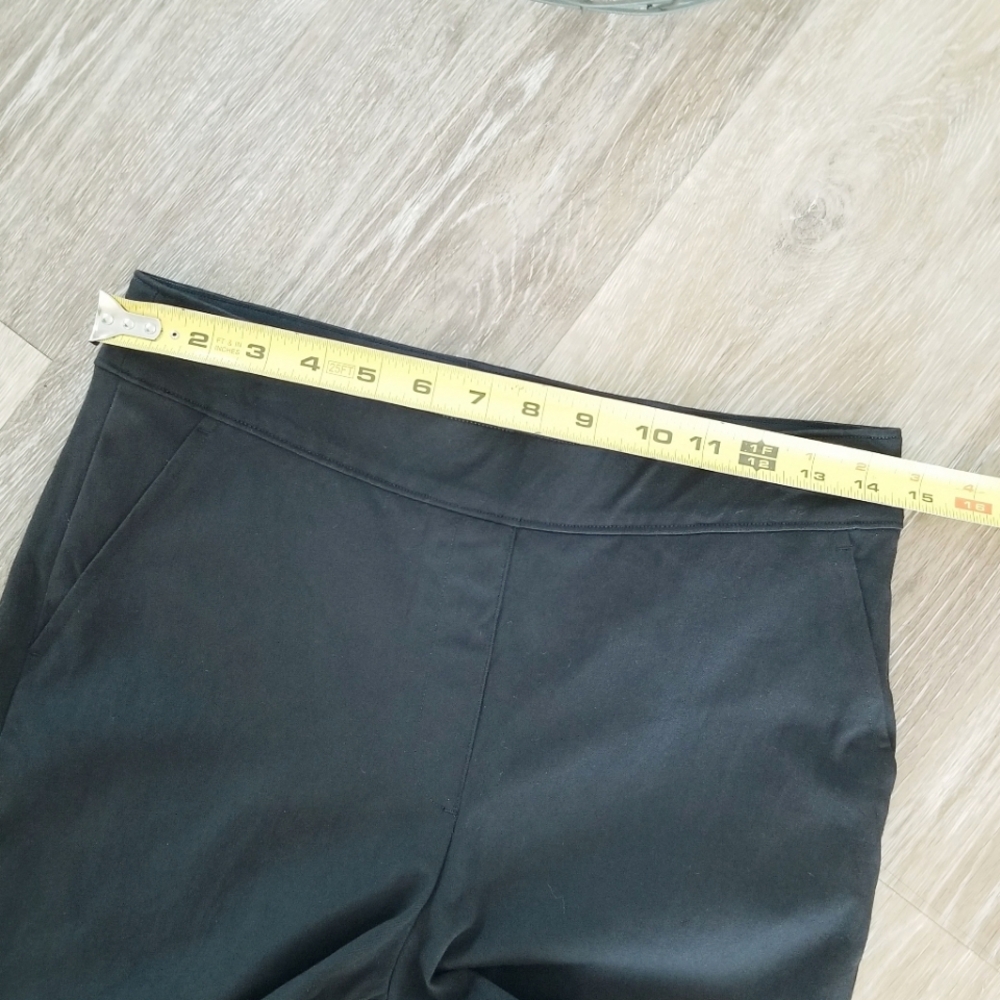 Spanx Polished Slim Straight Leg Womens Pants Rear Pockets Stretch Classic Black - Picture 9 of 13